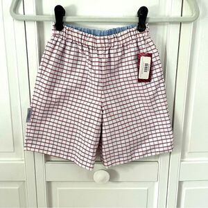 NEW Nantucket Kids Preston Reversible Shorts Red BluePlaid Chambray Boys Size 5